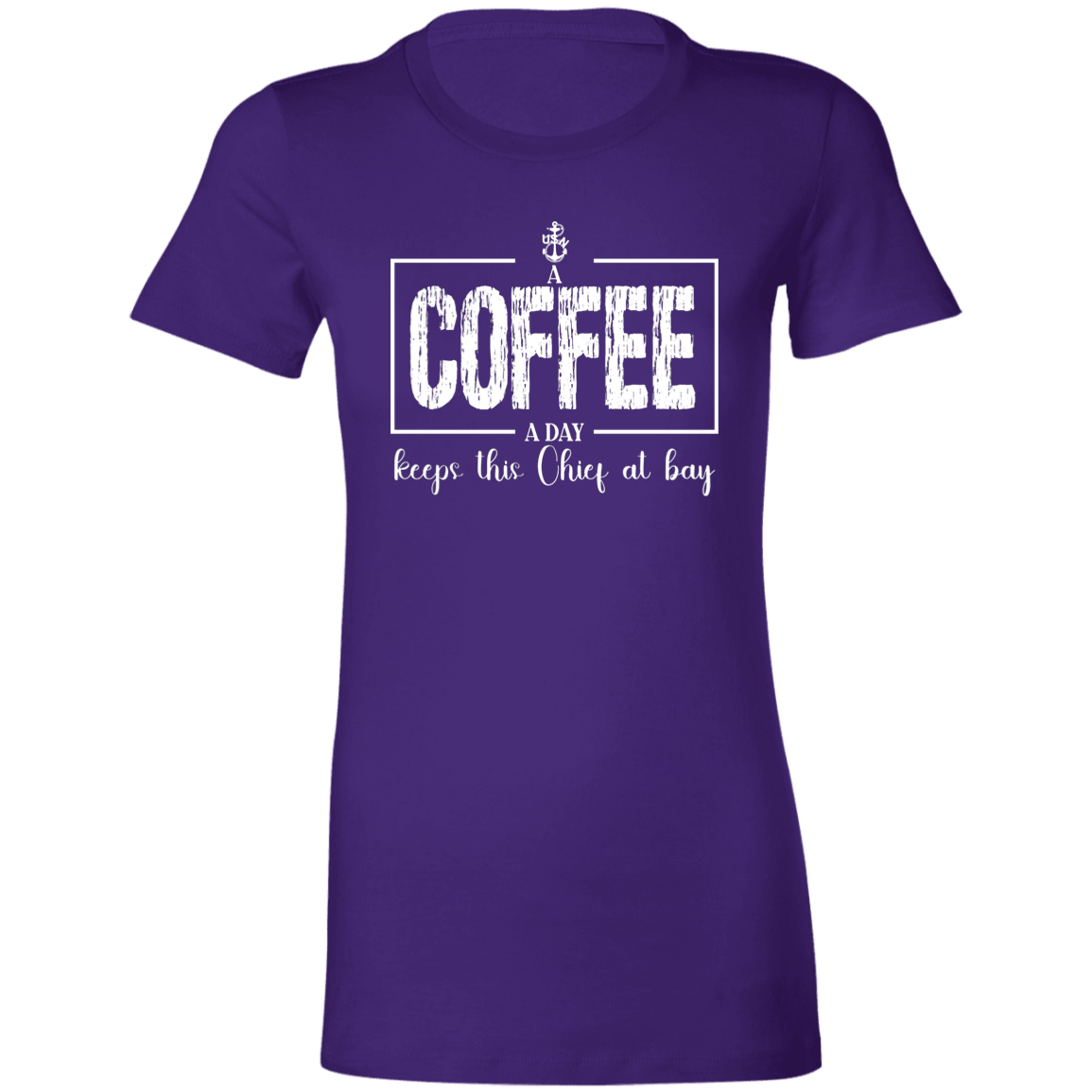 A Coffee a Day White Design Ladies' Favorite T-Shirt