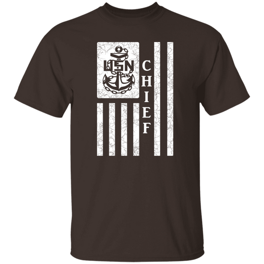 Chief Flag White 5.3 oz. T-Shirt