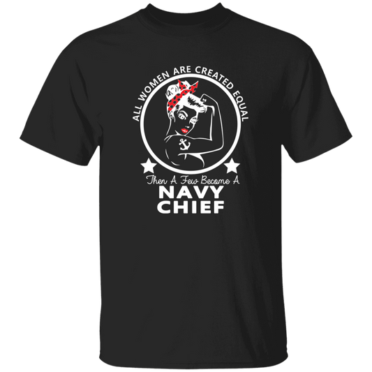 Navy Girl Chief White 5.3 oz. T-Shirt