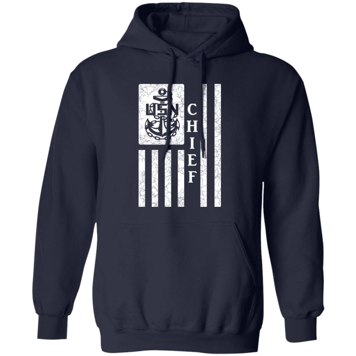 Chief Flag White Pullover Hoodie