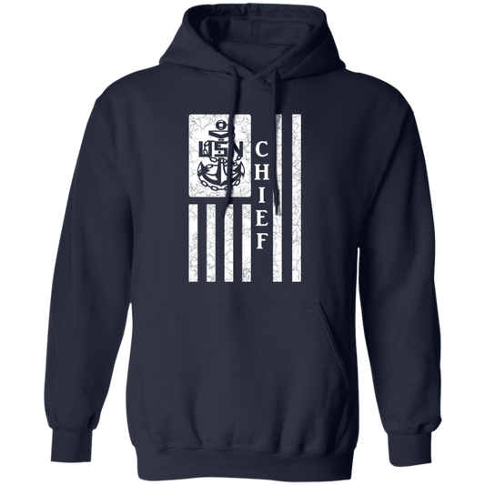 Chief Flag White Pullover Hoodie