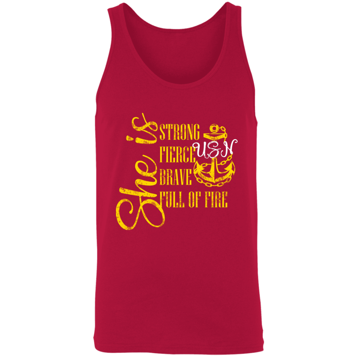 She Is Gold Unisex Tank