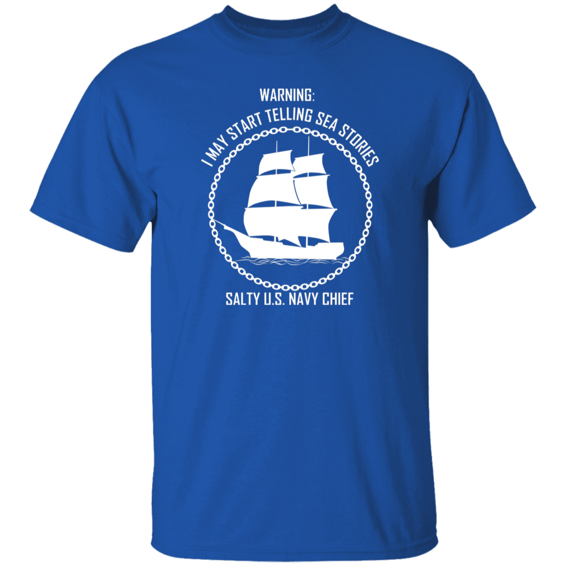 Salty Sea Story White 5.3 oz. T-Shirt