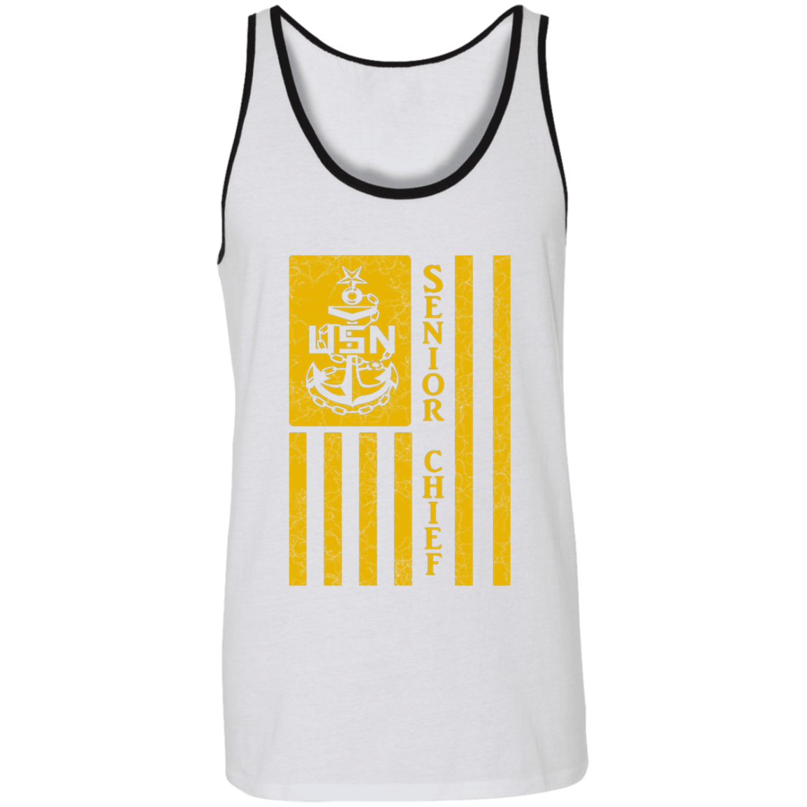 Senior Chief Flag Gold Unisex Tank