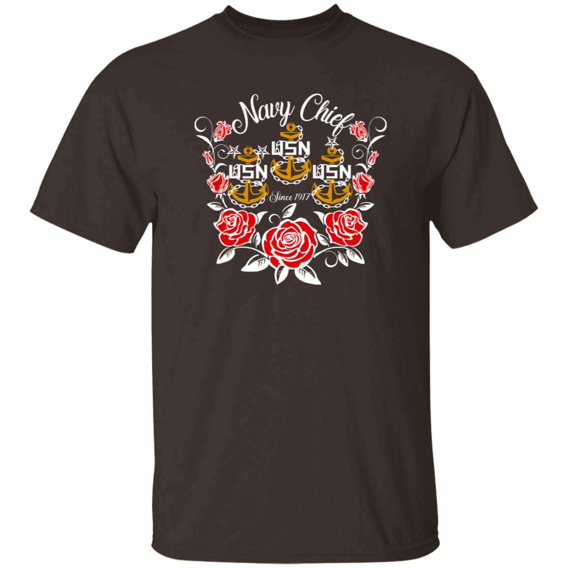 Navy Chief Rose Gold 5.3 oz. T-Shirt