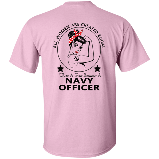 Navy Girl Officer FB 5.3 oz. T-Shirt