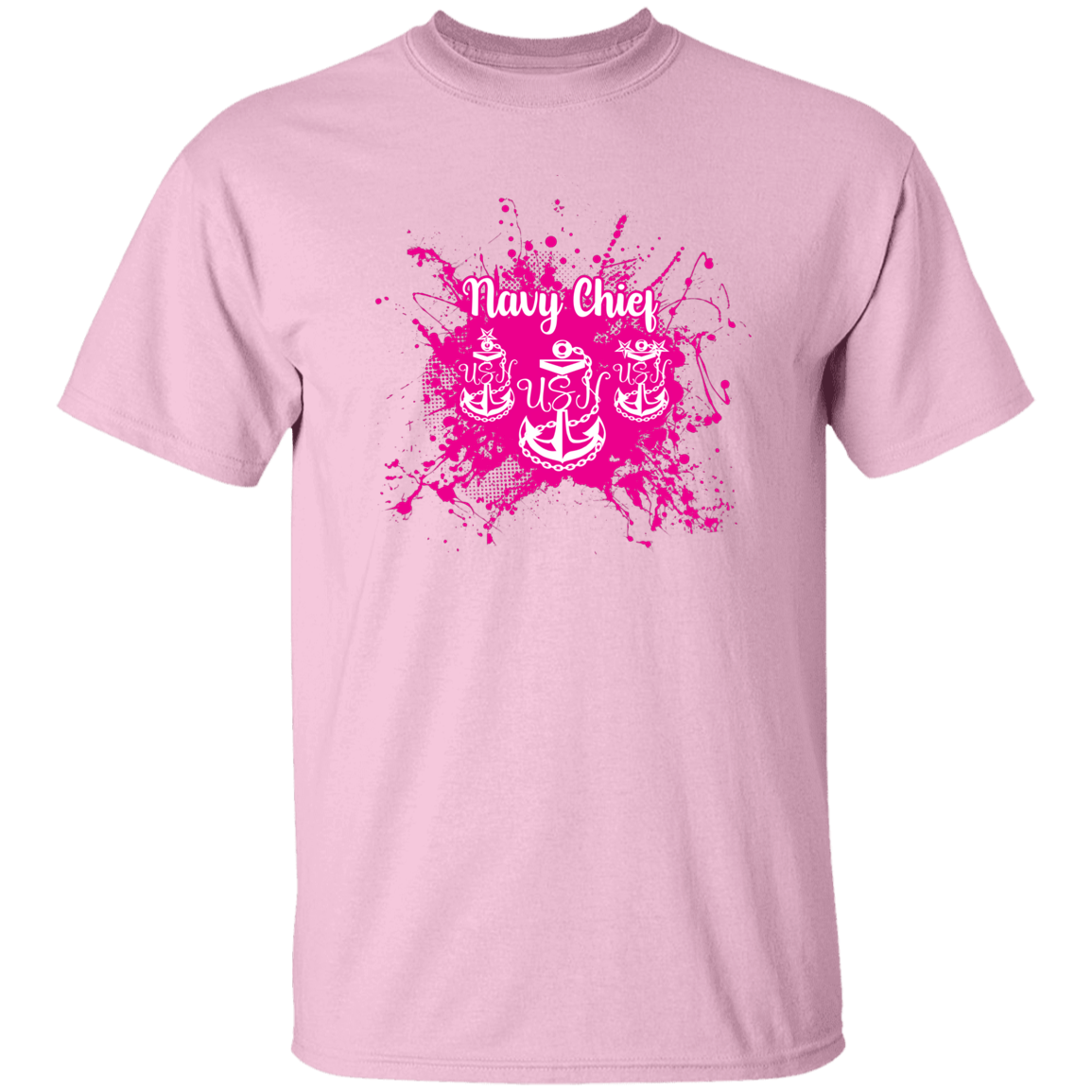 Navy Chief Pink Paint 5.3 oz. T-Shirt