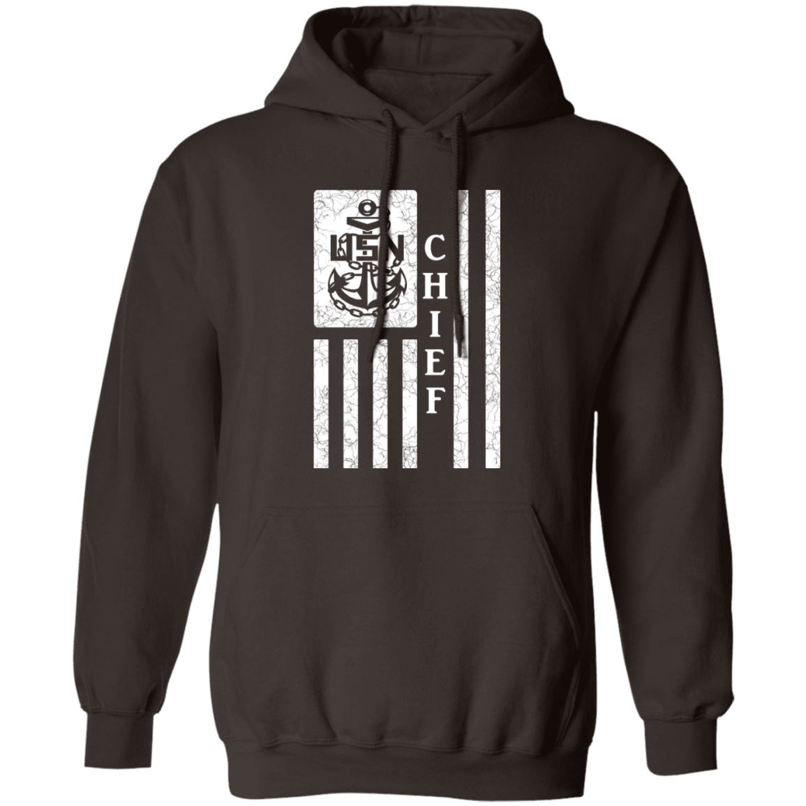 Chief Flag White Pullover Hoodie
