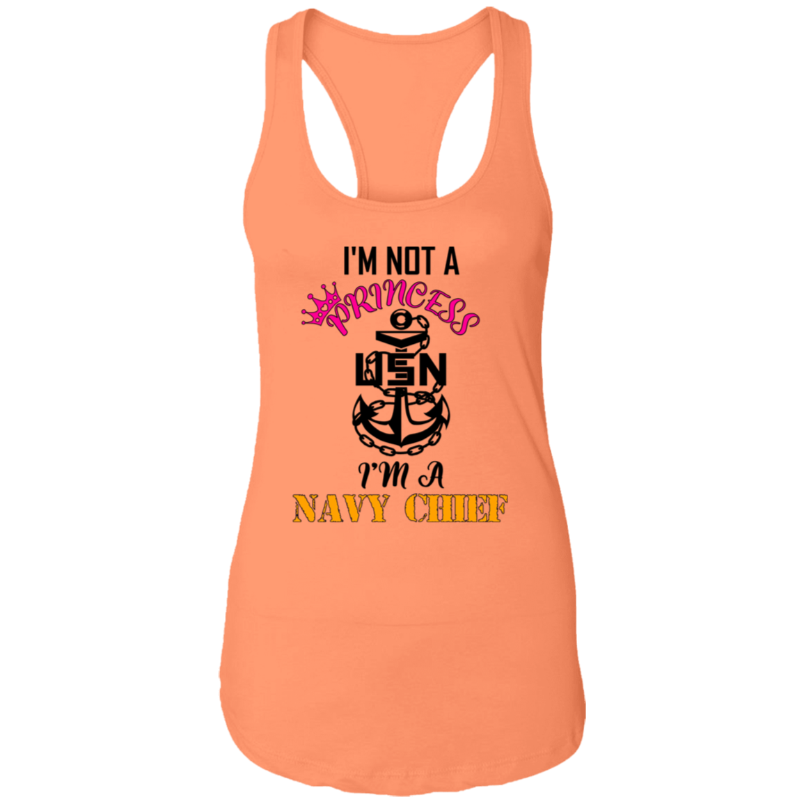 I'm not a Princess V2 Ladies Racerback Tank