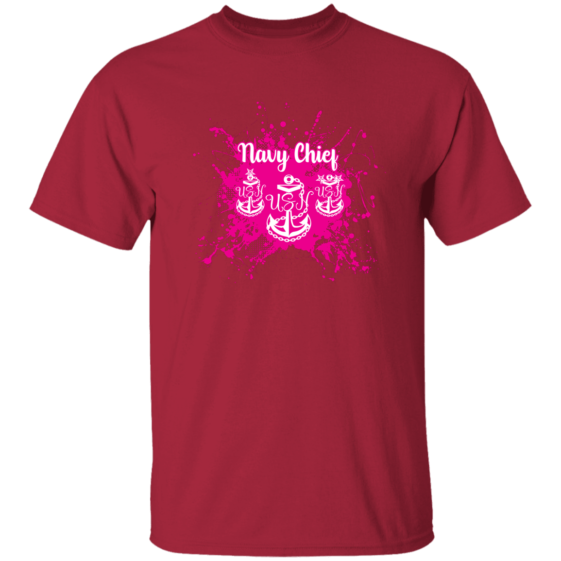 Navy Chief Pink Paint 5.3 oz. T-Shirt