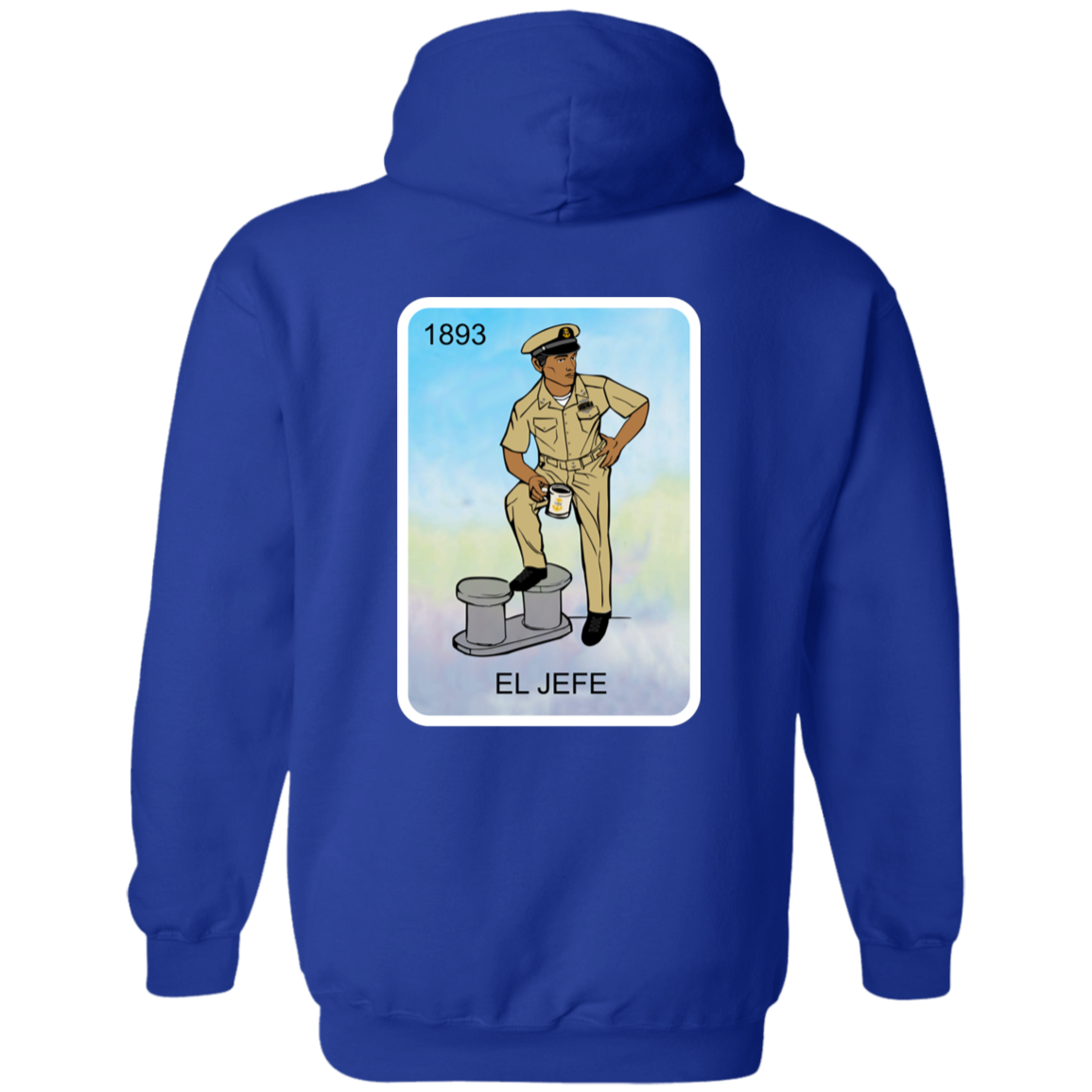 Nautical El Jefe Zip Up Hooded Sweatshirt