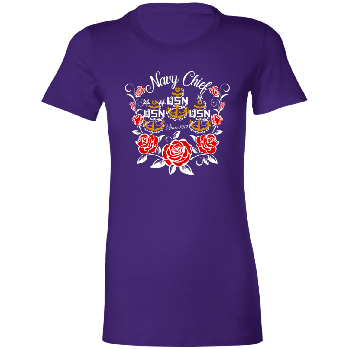Navy Chief Rose Gold Ladies' Favorite T-Shirt