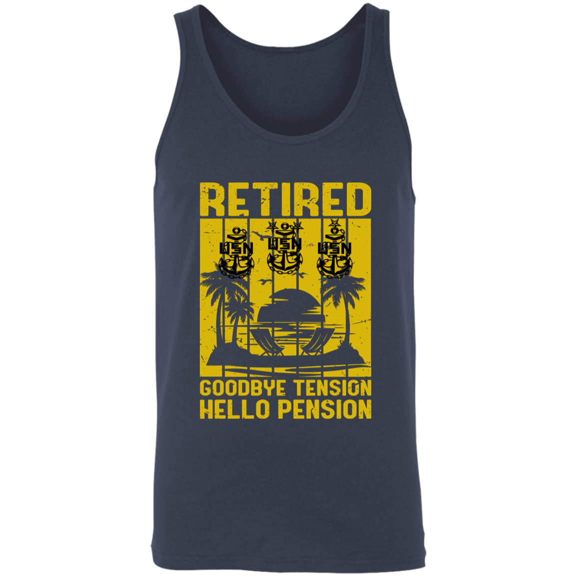 Retired Hello Pension V2 Unisex Tank