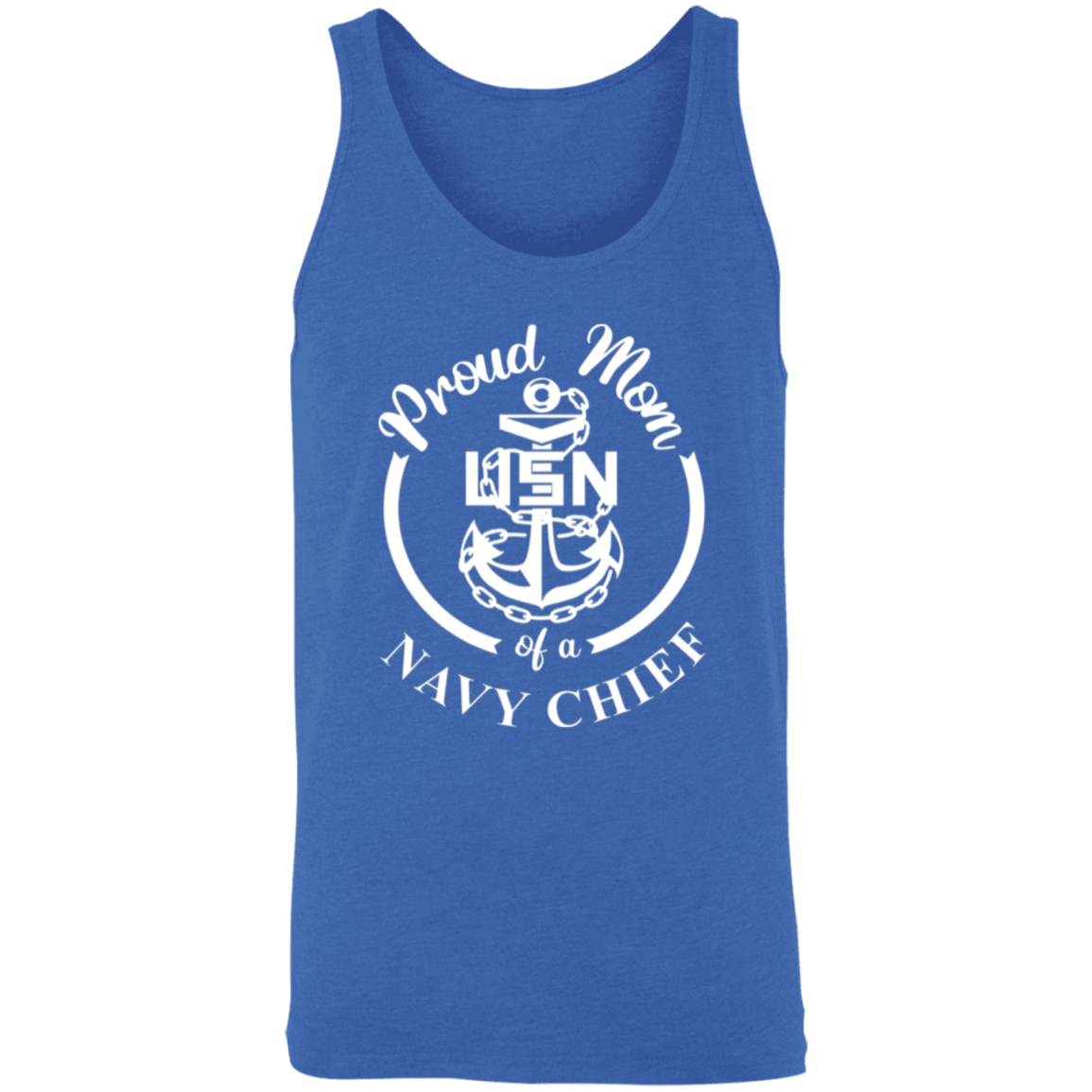 Proud Mom White Design Unisex Tank