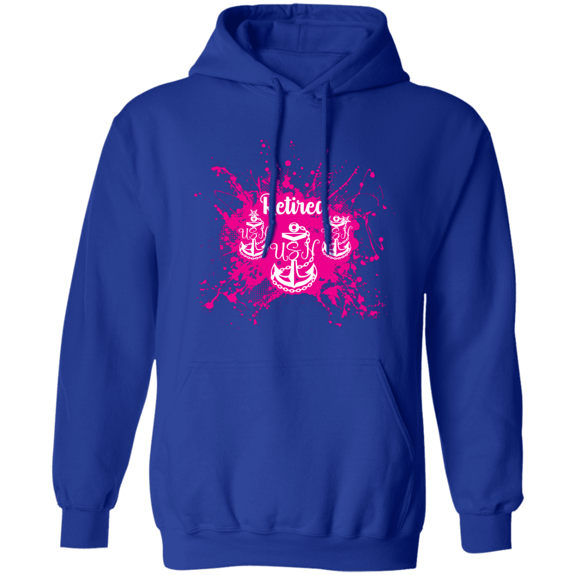 Retired Chief Pink Paint Pullover Hoodie