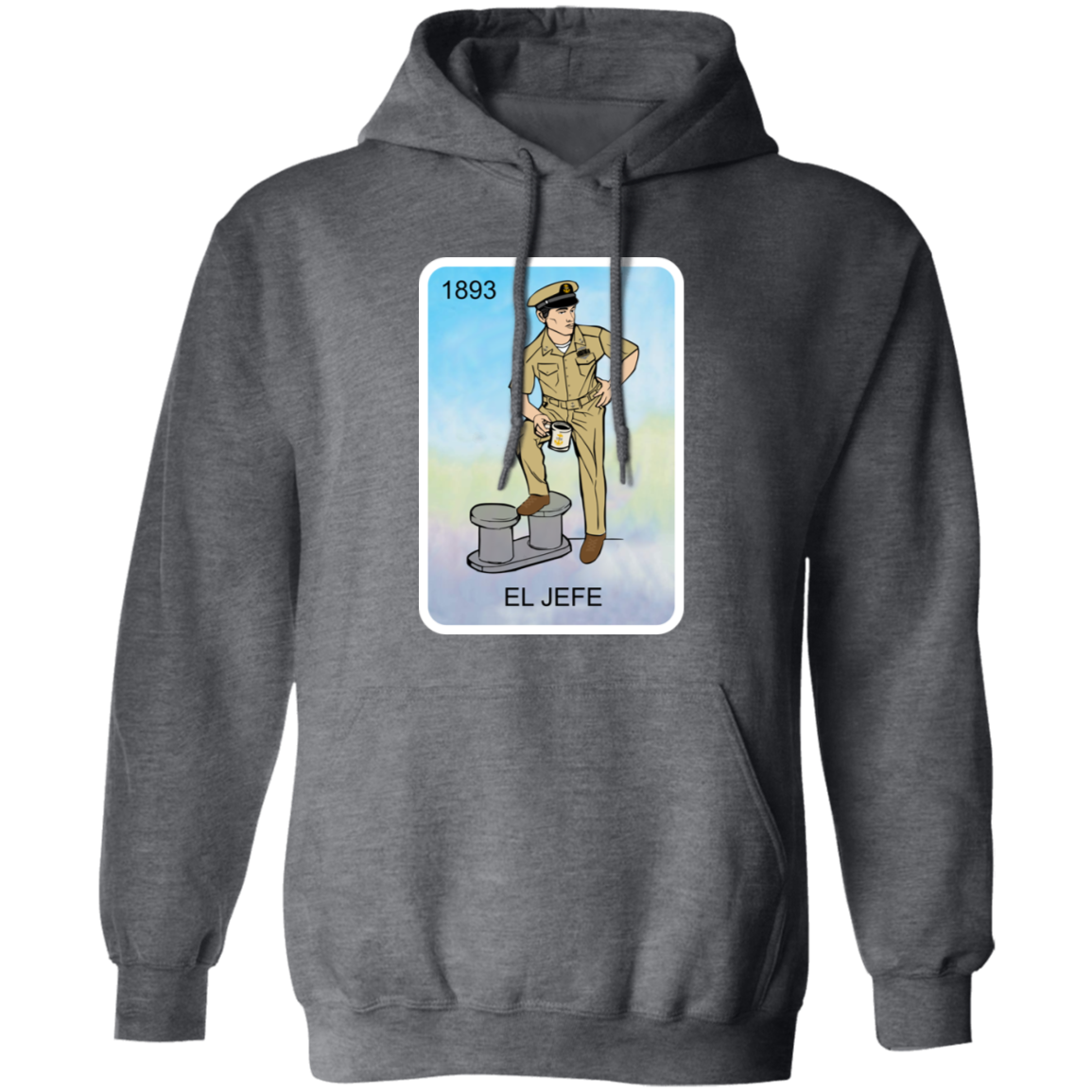 El Jefe Brown Shoe Card Pullover Hoodie