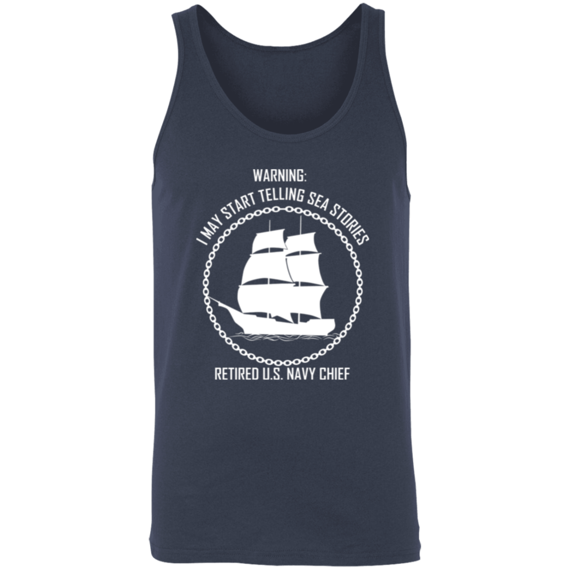 Retired Sea Stories White Unisex Tank