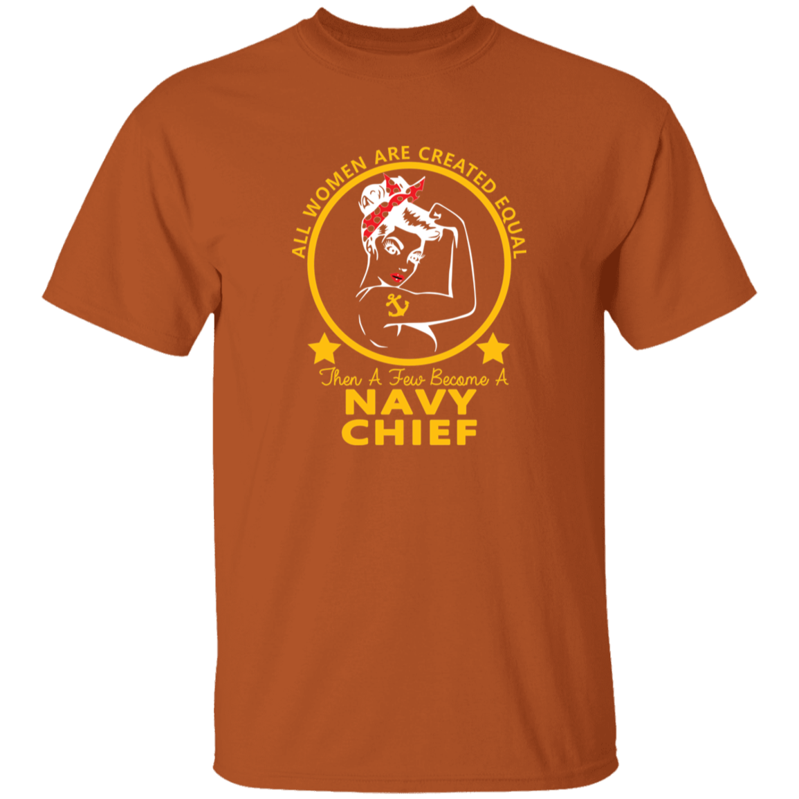 Navy Girl Chief Gold 5.3 oz. T-Shirt