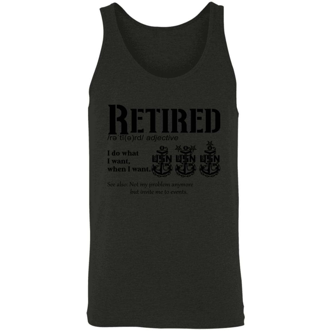 Retired Definition Unisex Tank