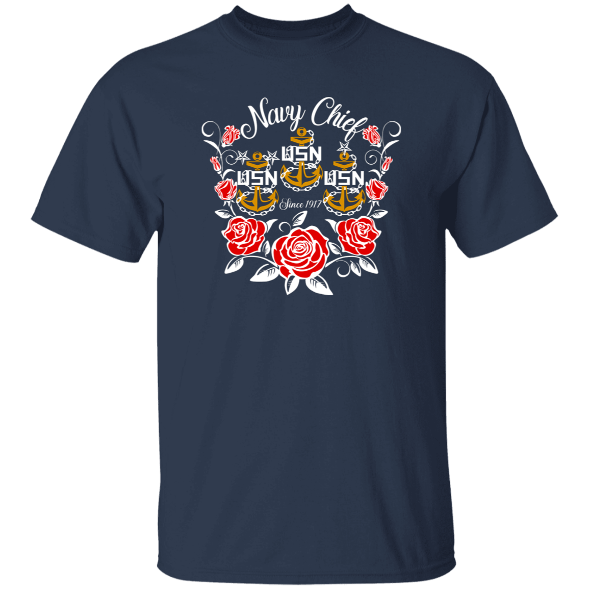 Navy Chief Rose Gold 5.3 oz. T-Shirt