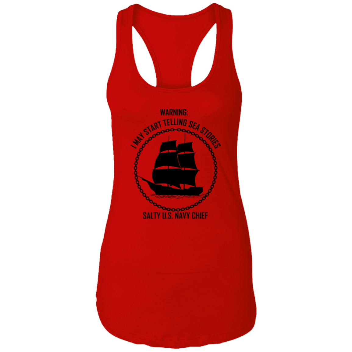 Salty Sea Story Ladies Racerback Tank