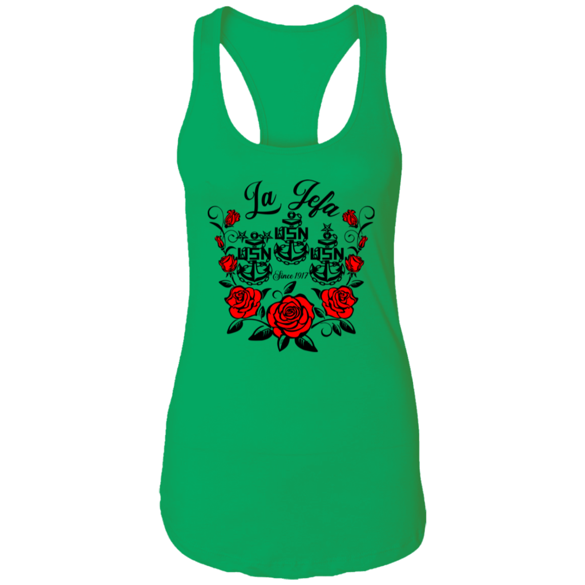 La Jefa Rose Ladies Racerback Tank
