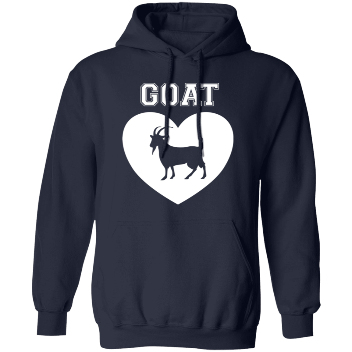 Goat Heart White Pullover Hoodie
