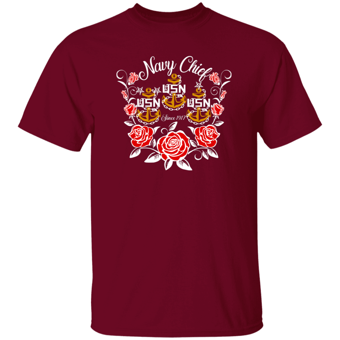 Navy Chief Rose Gold 5.3 oz. T-Shirt