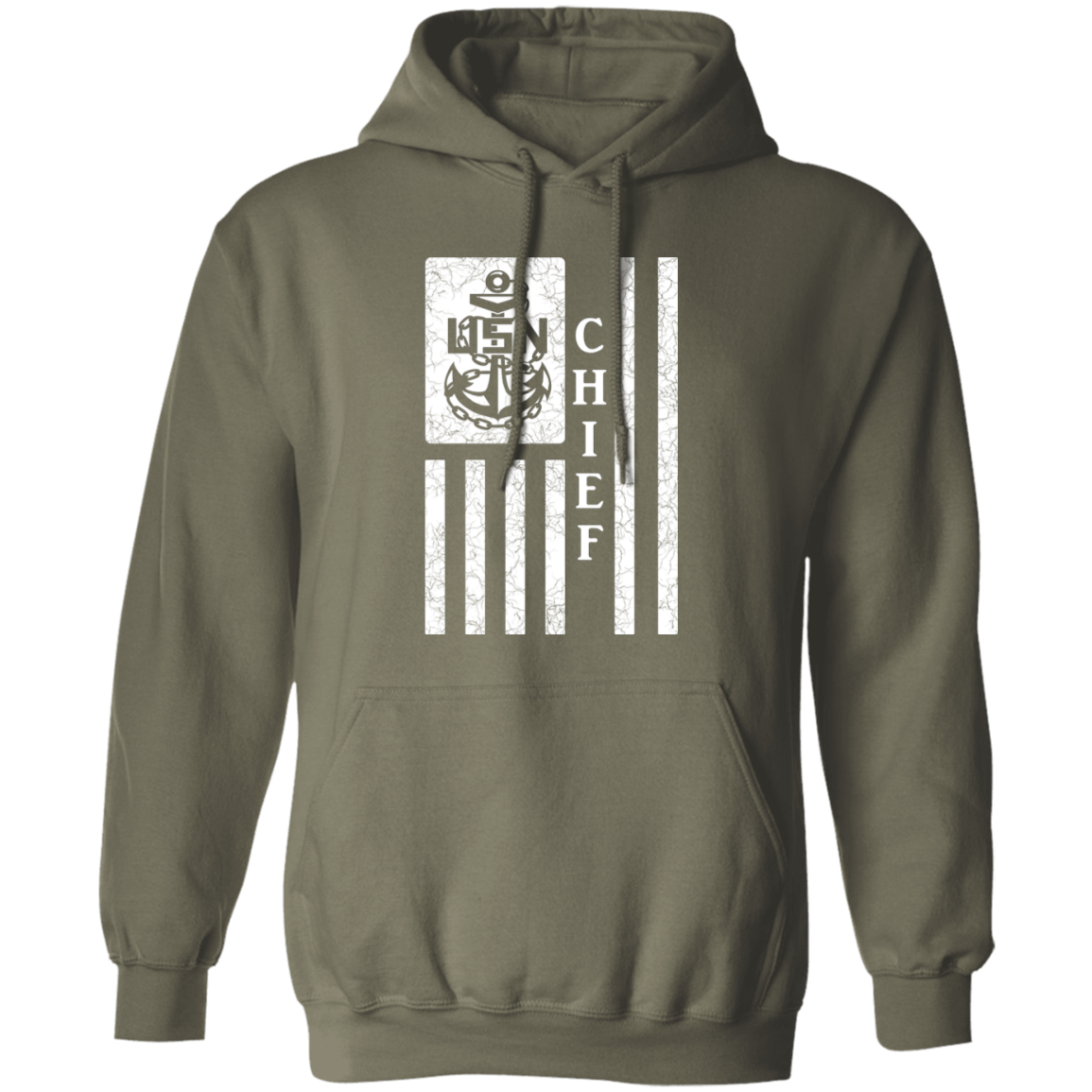 Chief Flag White Pullover Hoodie