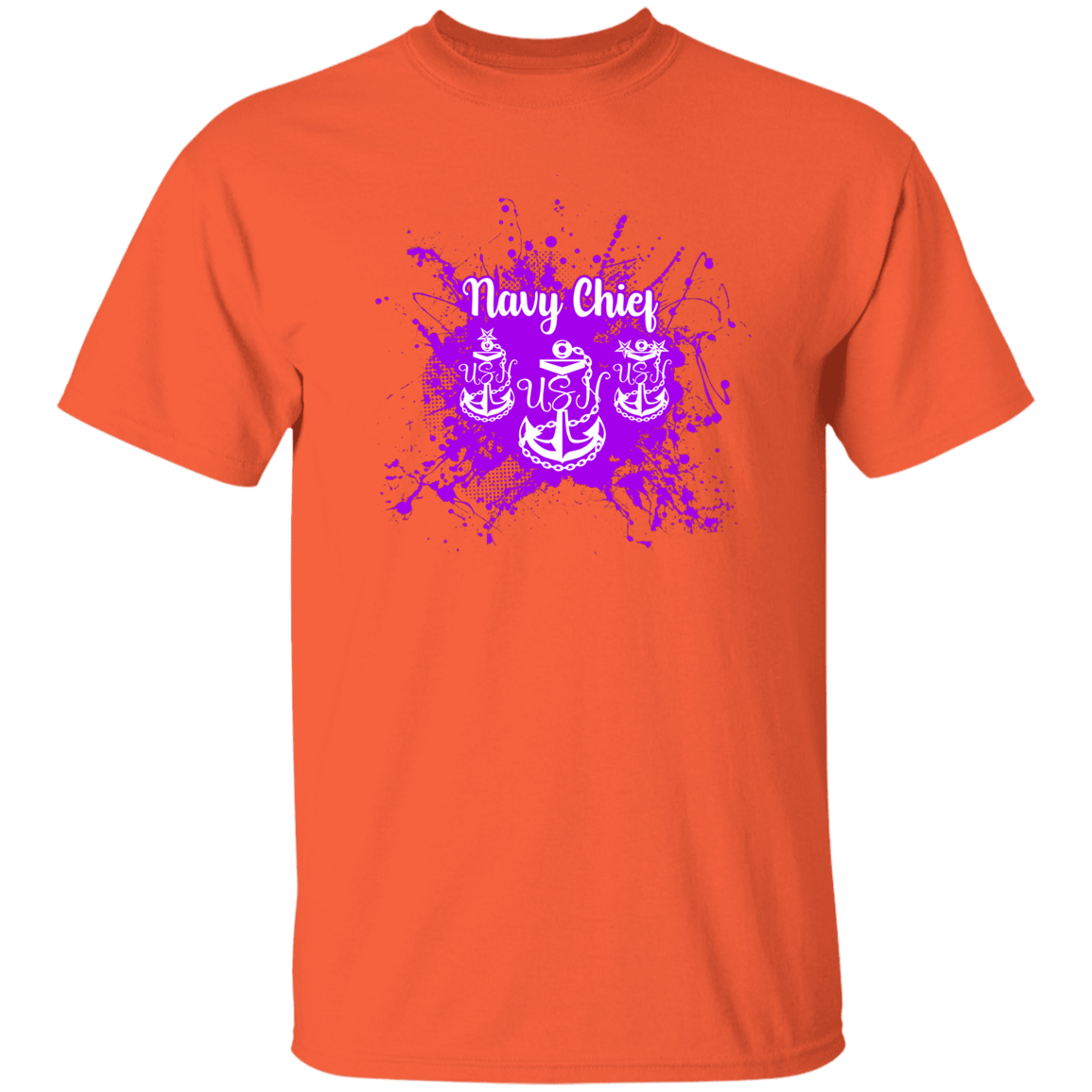Navy Chief Purple Paint 5.3 oz. T-Shirt