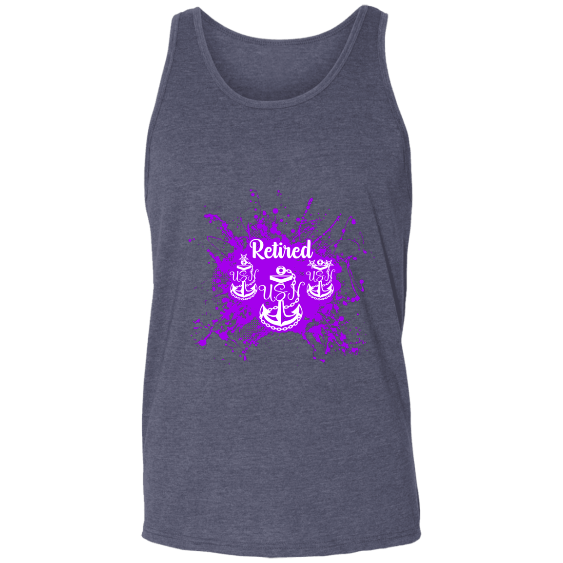 Retired Chief Purple Paint Unisex Tank