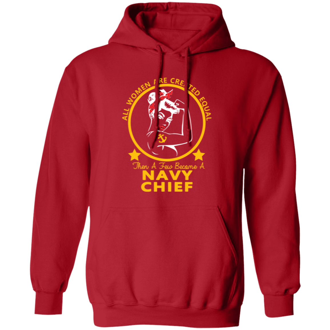 Navy Girl Chief Gold Pullover Hoodie