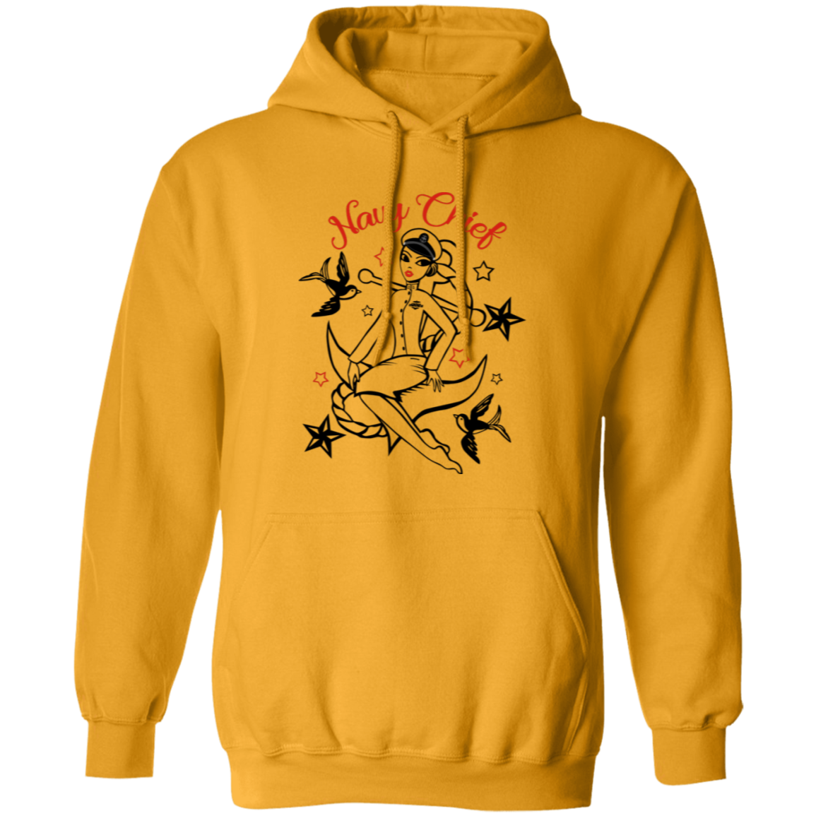 Navy Chief Pin Up Pullover Hoodie
