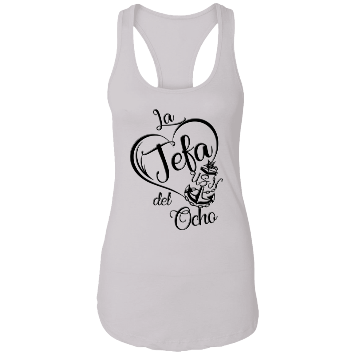 La Jefa del Ocho Ladies Racerback Tank