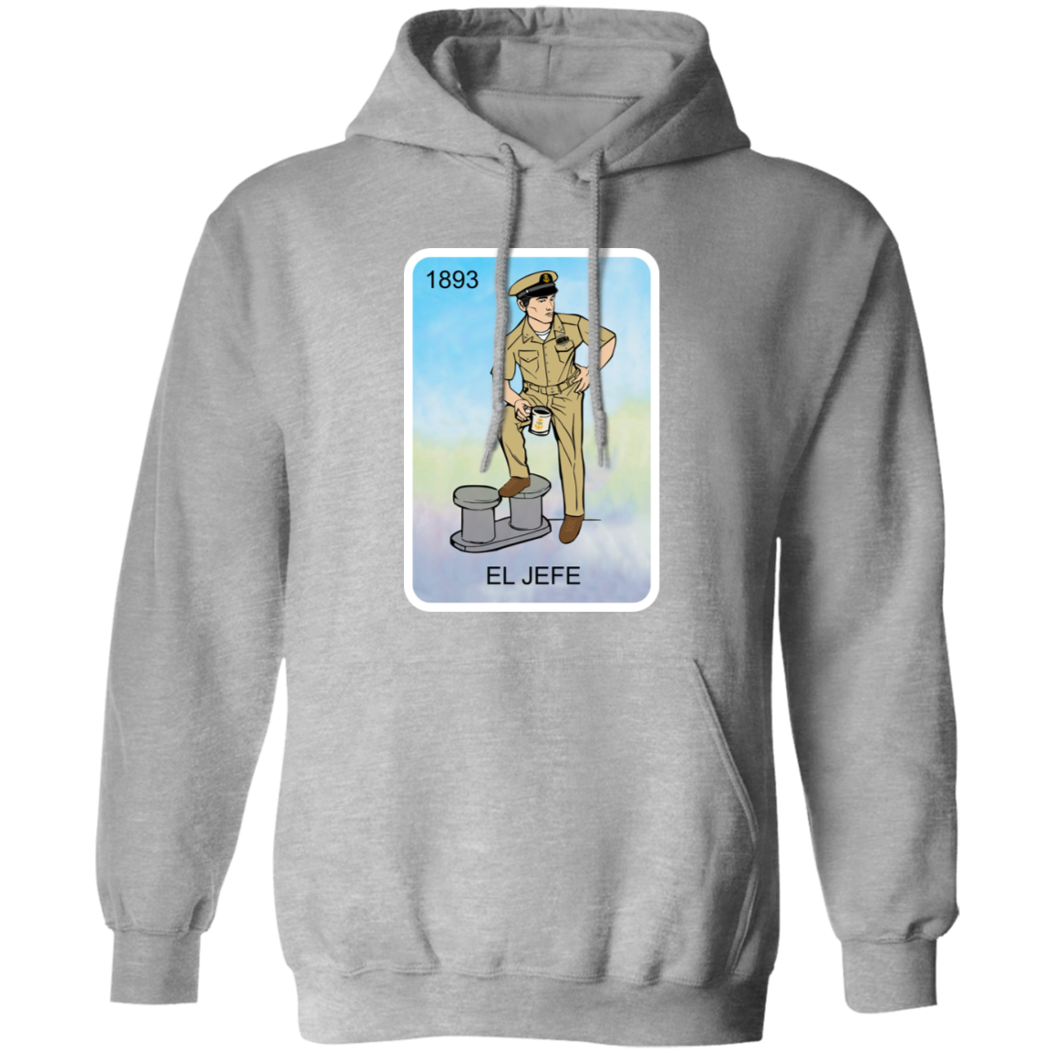 El Jefe Brown Shoe Card Pullover Hoodie