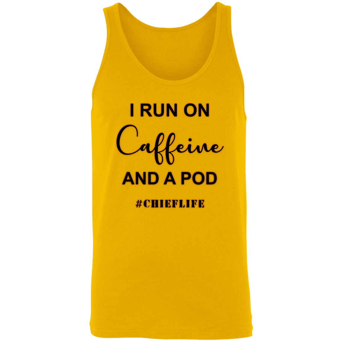 I Run On Caffeine Unisex Tank