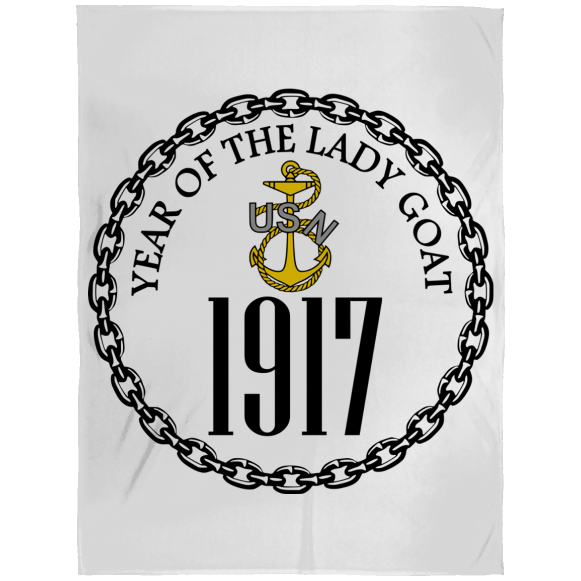 Year of the Lady Goat Fleece Blanket 60x80
