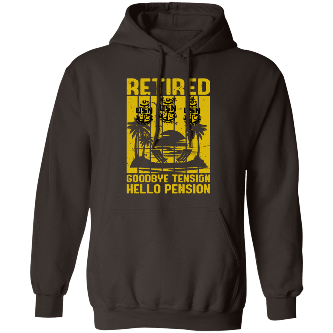 Retired Hello Pension V2 Pullover Hoodie