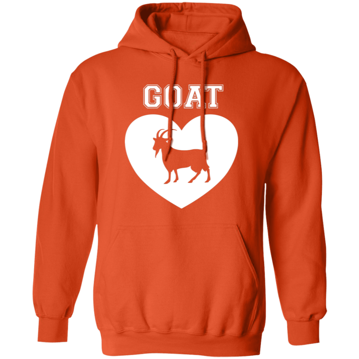 Goat Heart White Pullover Hoodie