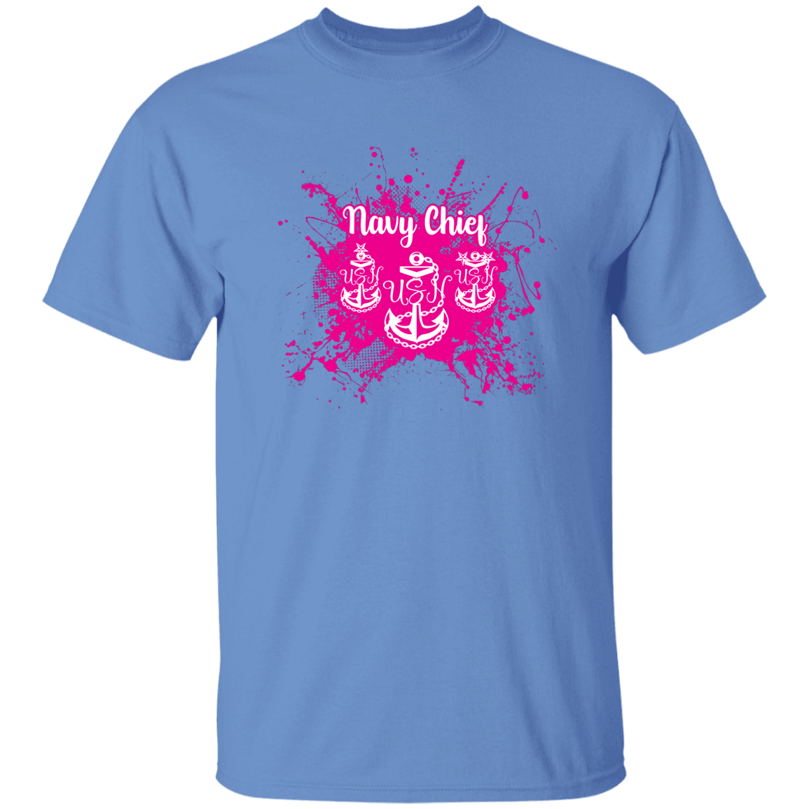 Navy Chief Pink Paint 5.3 oz. T-Shirt