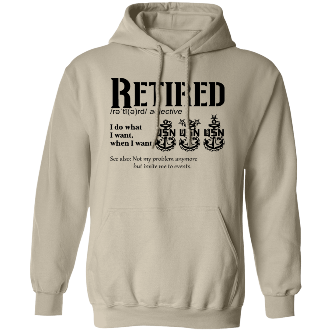 Retired Definition Pullover Hoodie