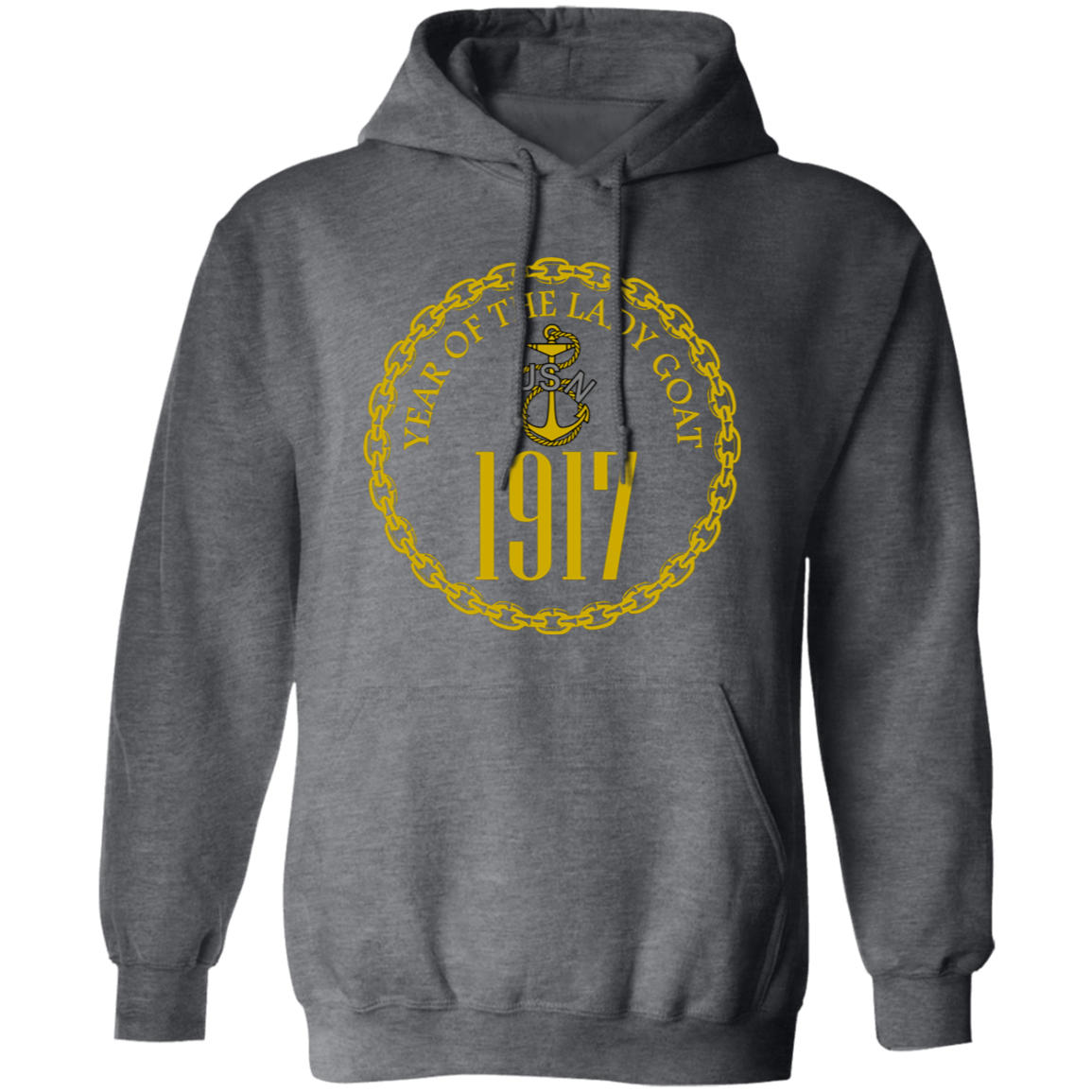Year of the Lady Goat Gold Pullover Hoodie