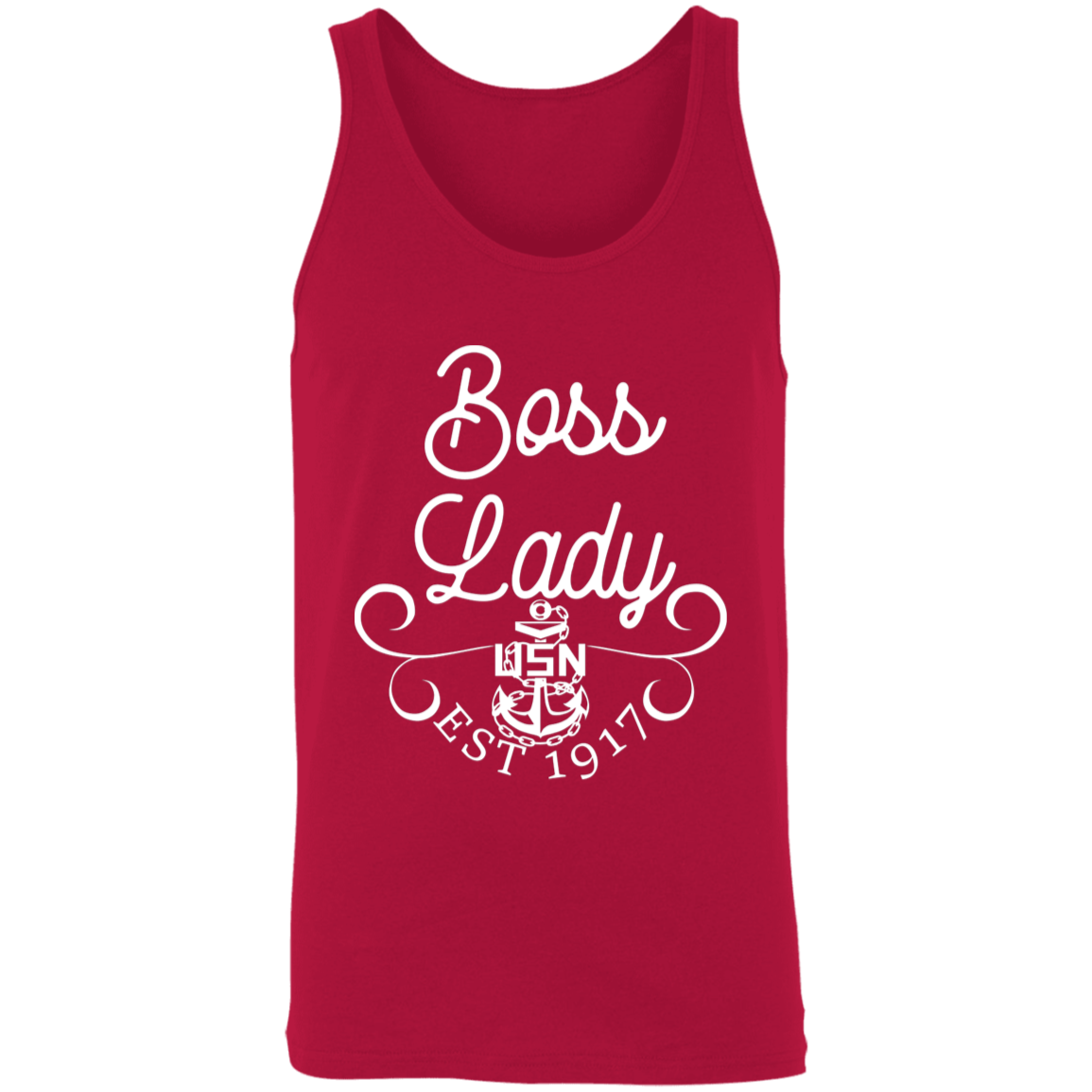 Boss Lady White Design Unisex Tank
