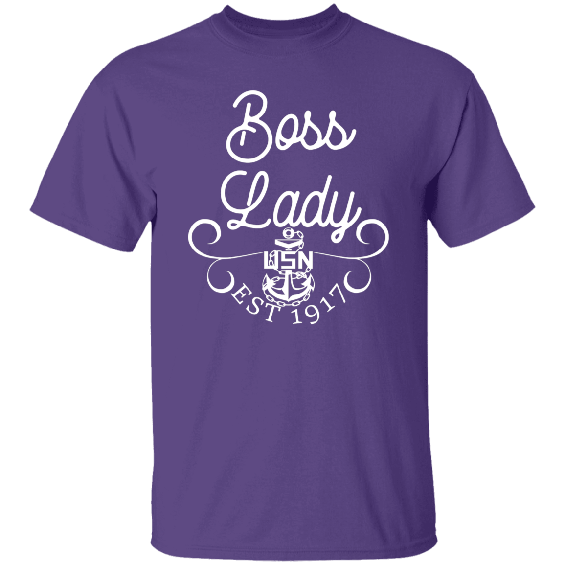 Boss Lady White Design 5.3 oz. T-Shirt