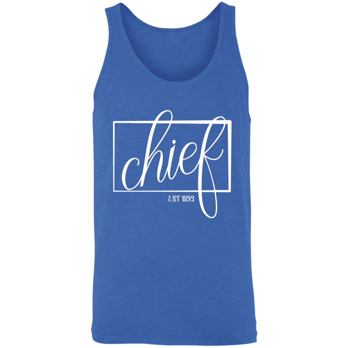Chief 1893 White Unisex Tank