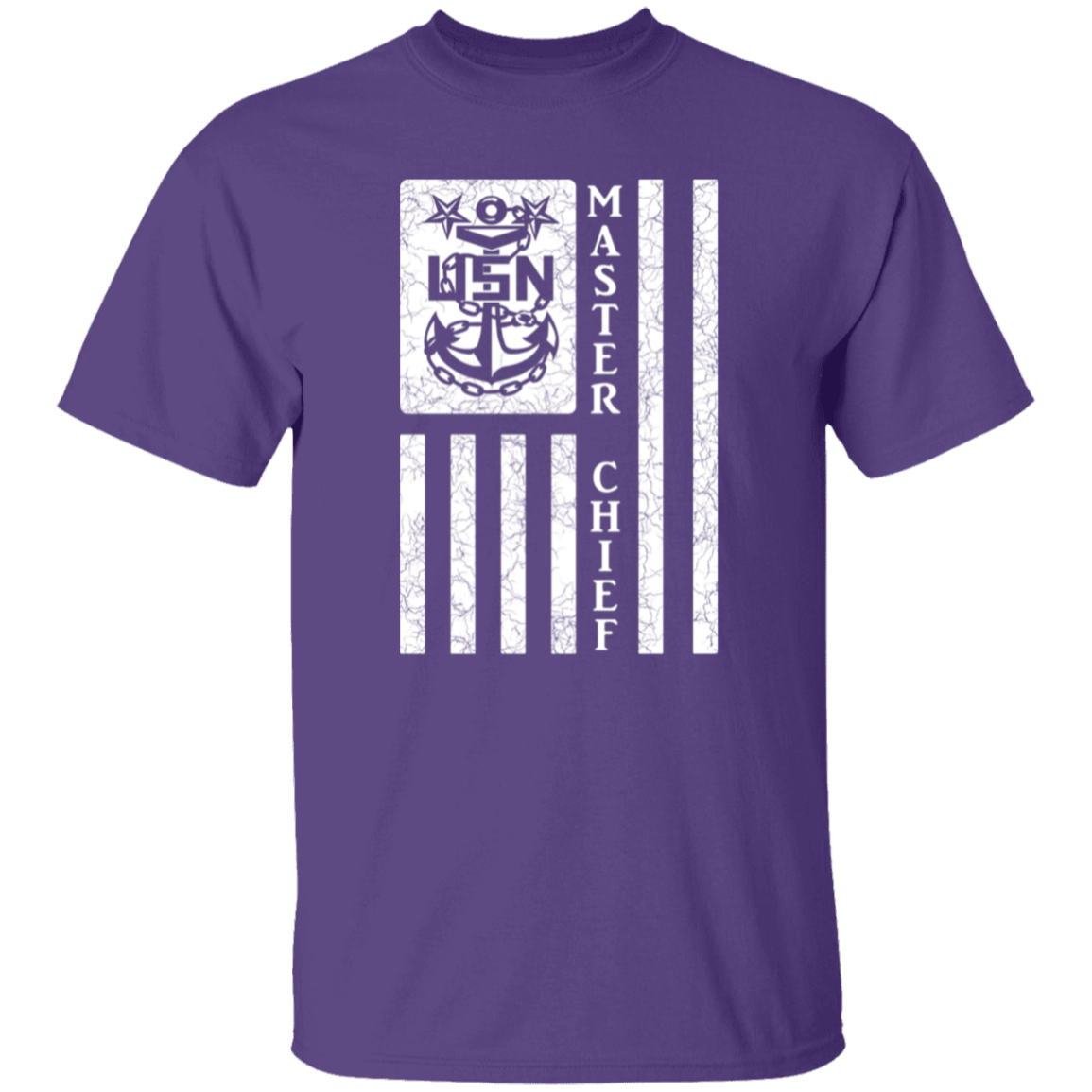 Master Chief Flag White 5.3 oz. T-Shirt