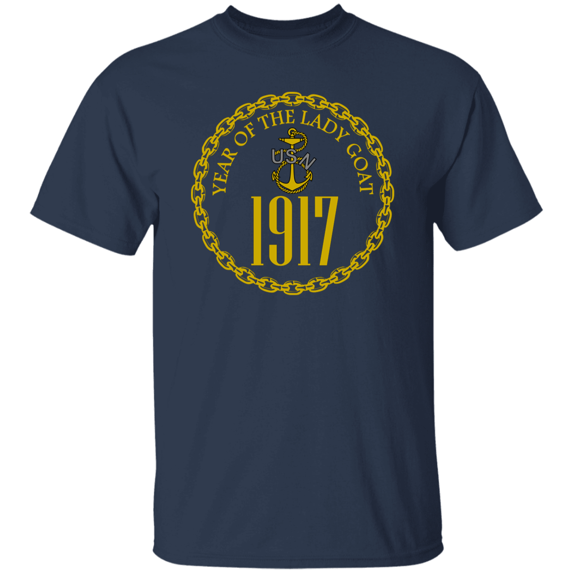 Year of the Lady Goat Gold 5.3 oz. T-Shirt