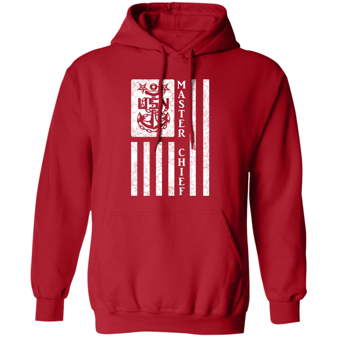 Master Chief Flag White Pullover Hoodie
