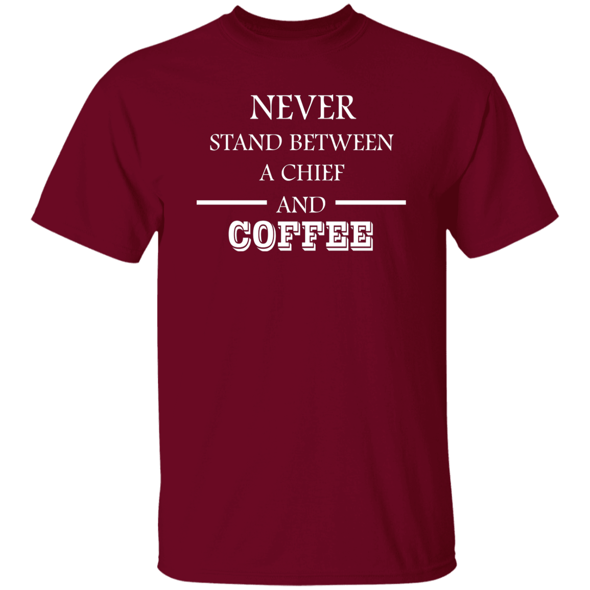 Coffee Love White Design 5.3 oz. T-Shirt