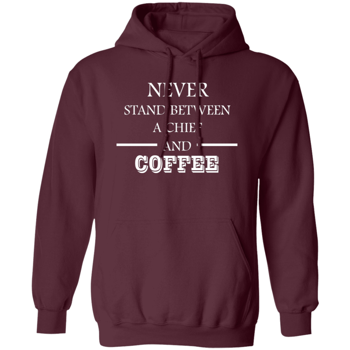 Coffee Love White Design Pullover Hoodie